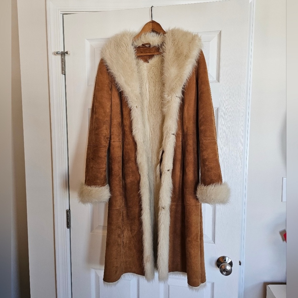 UGG Women’s Faux-Fur Trimmed Coat, Chestnut, XS, NWOT